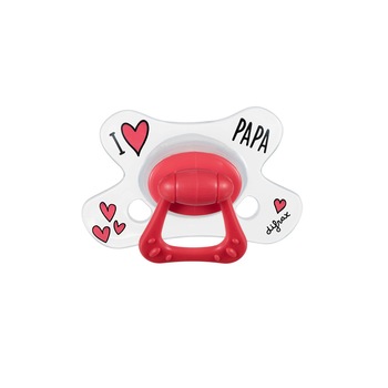 Suzeta natural, Difrax, I Love Papa, 6+ luni Suzeta natural, Difrax, I Love Papa, 6+ luni