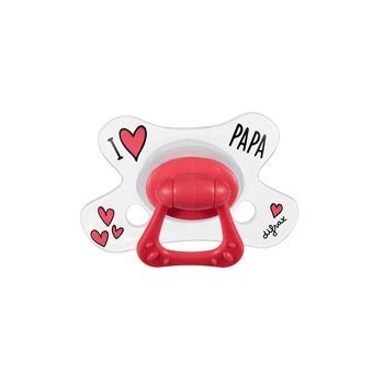 Suzeta natural, Difrax, I Love Papa, 18+ luni Suzeta natural, Difrax, I Love Papa, 18+ luni