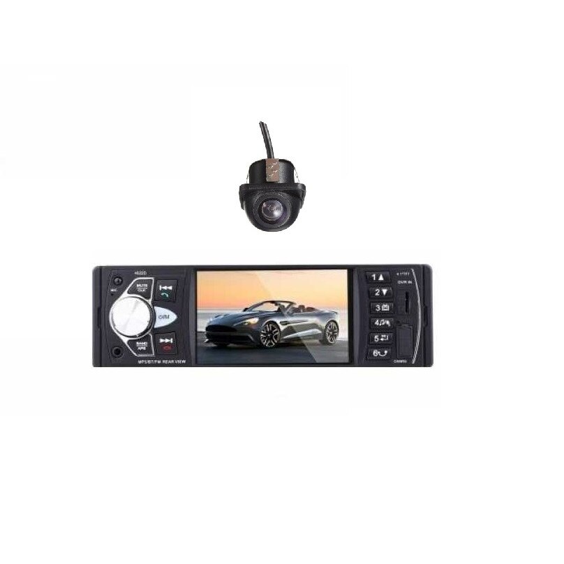 Pachet Dvd Auto Mp5 Player 4.1 + Camera Incastrabila Dome Radio Bt Telefon Telecomanda 12 V