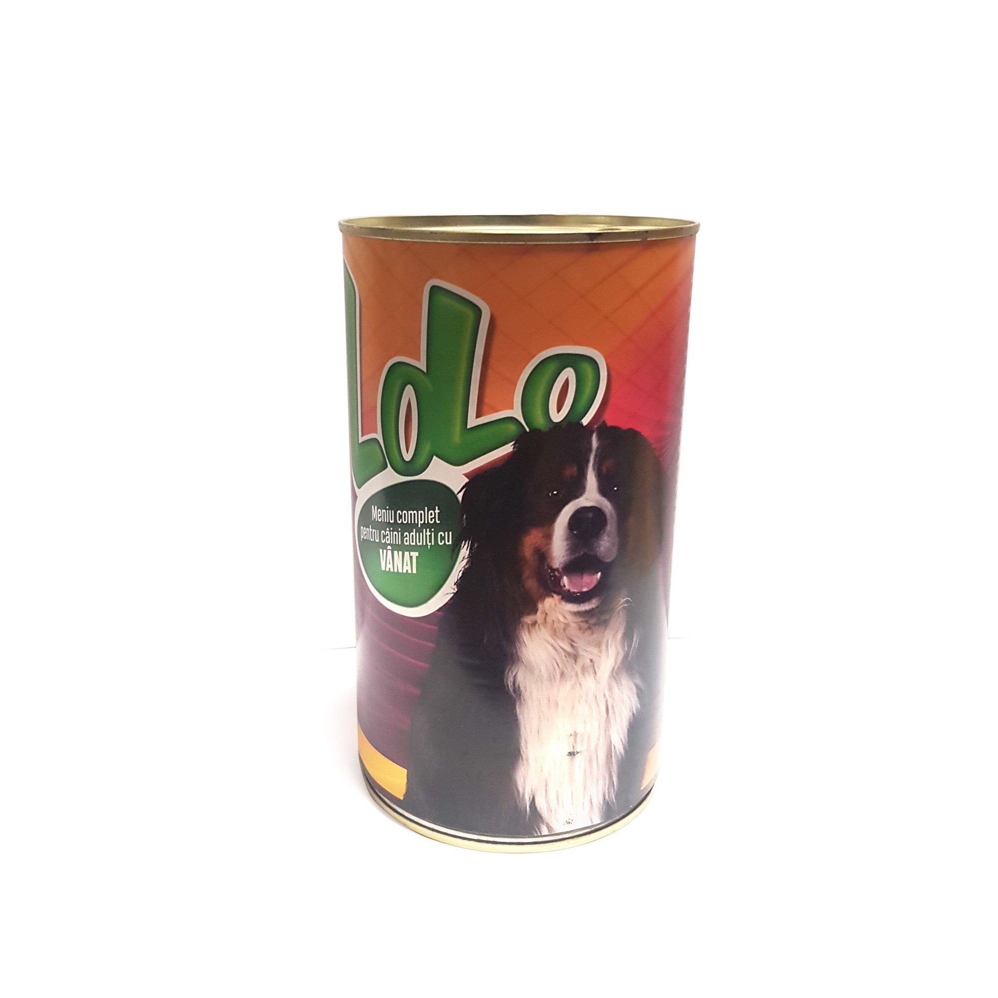 Conserva cu hrana umeda pentru caini, cu vanat, Lolo, 415 g, set de 12 bucati