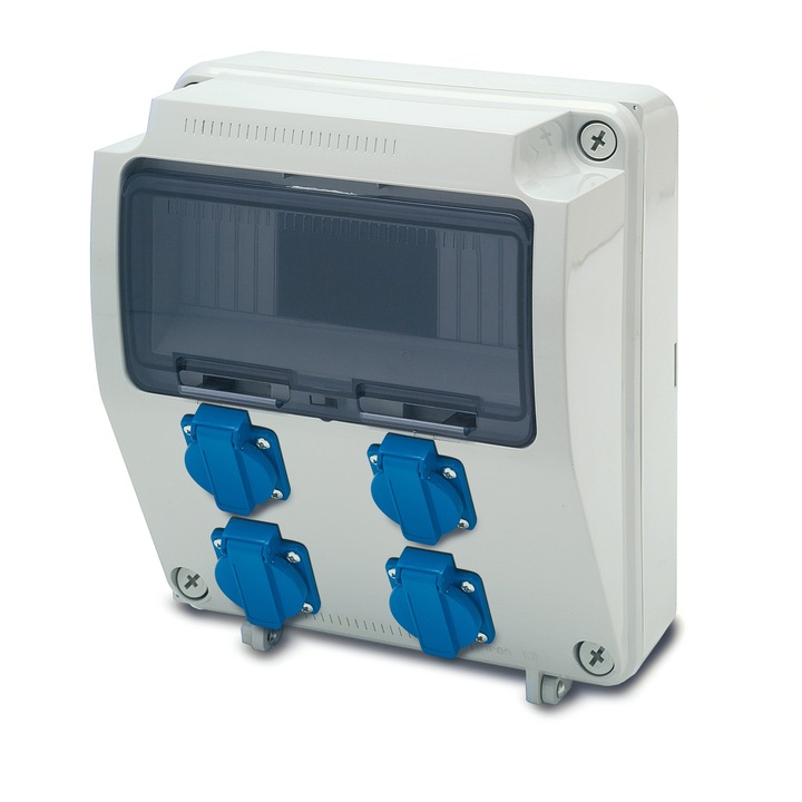Tablou electric precablat si echipat cu prize IP54 4MX16A Famatel