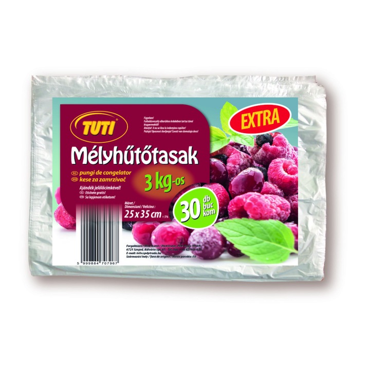 TUTI mélyhűtő tasak 3kg (30db)