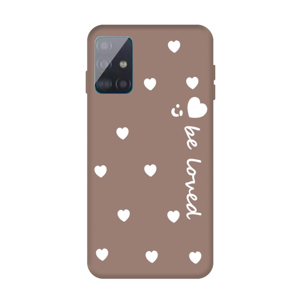 Husa silicon Samsung Galaxy A71 model Be Loved, Antisoc, TPU, Viceversa Khaki