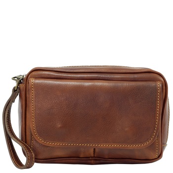 Borseta de mana, din piele naturala vachetta „superior” N4414A cognac Borseta de mana, din piele naturala vachetta „superior” N4414A cognac