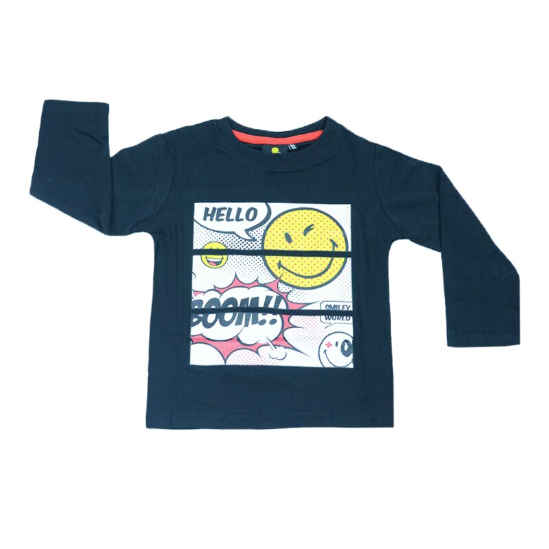 Bluza cu maneca lunga pentru baieti Disney Smiley BBD-03, Negru