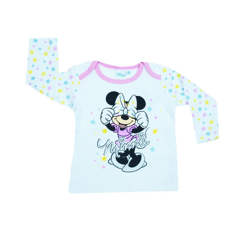 Bluza cu maneca lunga, E Plus M, Minnie Mouse, Alb