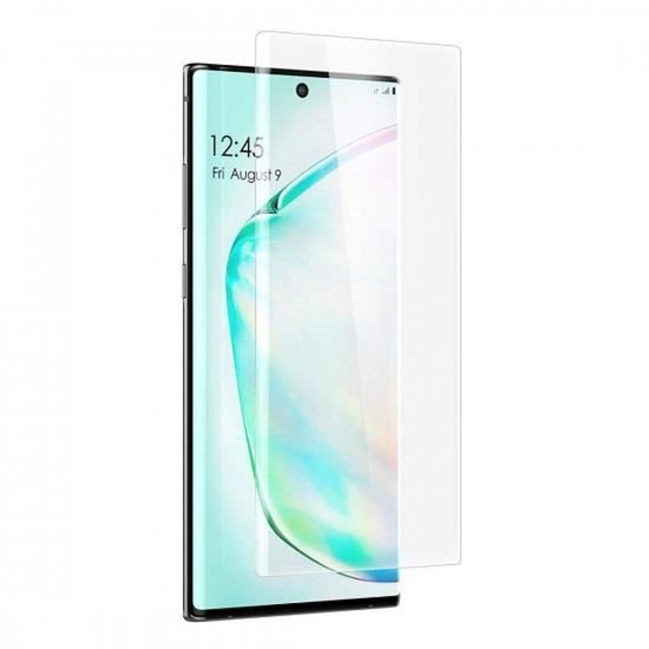 Folie Sticla Cu Gel Nano UV compatibila cu Samsung Galaxy NOTE 10, PlanetPhone