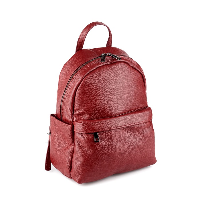 Rucsac Talida, din piele100% naturala bordo, 8111
