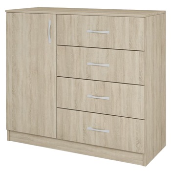 Comoda Irim Paco, 100x43.5x91 cm, Sonoma Dark Comoda Irim Paco, 100x43.5x91 cm, Sonoma Dark