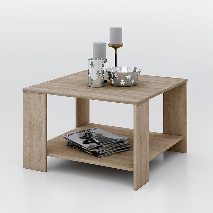 Masuta cafea Irim Honduras, 70x70x45 cm, Sonoma