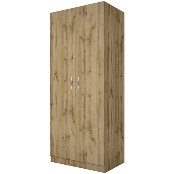 Dulap Irim Aspen, 80x52.5x191 cm, 2 usi, Stejar Dakota Dulap Irim Aspen, 80x52.5x191 cm, 2 usi, Stejar Dakota