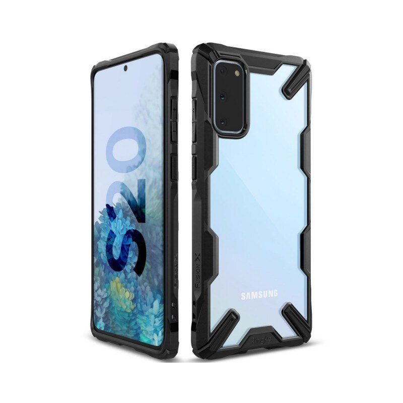 Husa Premium Ringke Fusion X Samsung Galaxy S20 , Negru Transparent