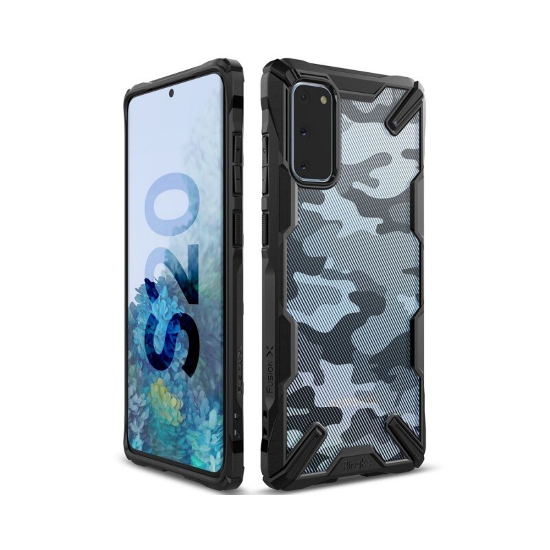 Husa Premium Ringke Fusion X Samsung Galaxy S20 Camo Black