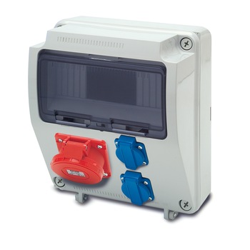 Tablou electric precablat si echipat cu prize IP44 1TX32A 2MX16A Famatel Tablou electric precablat si echipat cu prize IP44 1TX32A 2MX16A Famatel