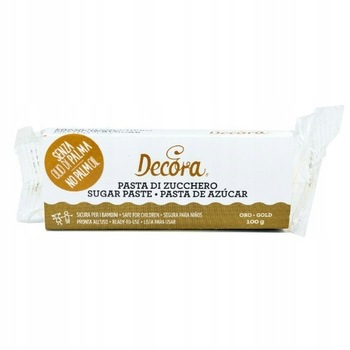 Pasta de zahar aurie, Decora, 100g Pasta de zahar aurie, Decora, 100g