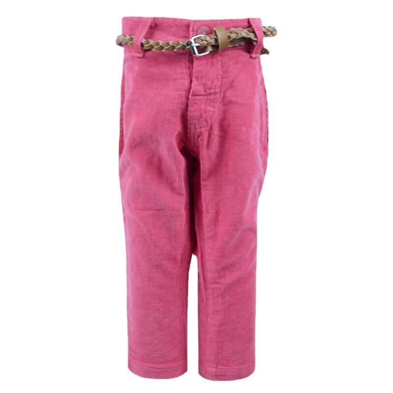 Pantaloni lungi casual, fetite, NN, uni, Roz