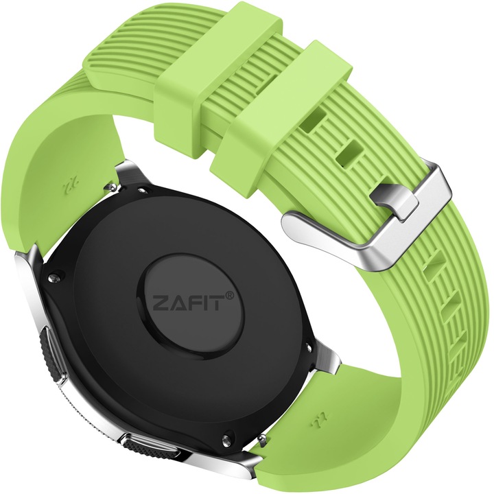 Силиконова каишка ZAFIT 22mm, съвместима със смарт часовник Samsung Galaxy watch 46mm диагонал, Huawei Watch GT 2 (46mm), Green CS01