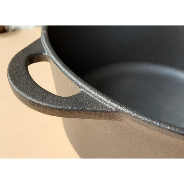 Oala fonta cu capac 10 l