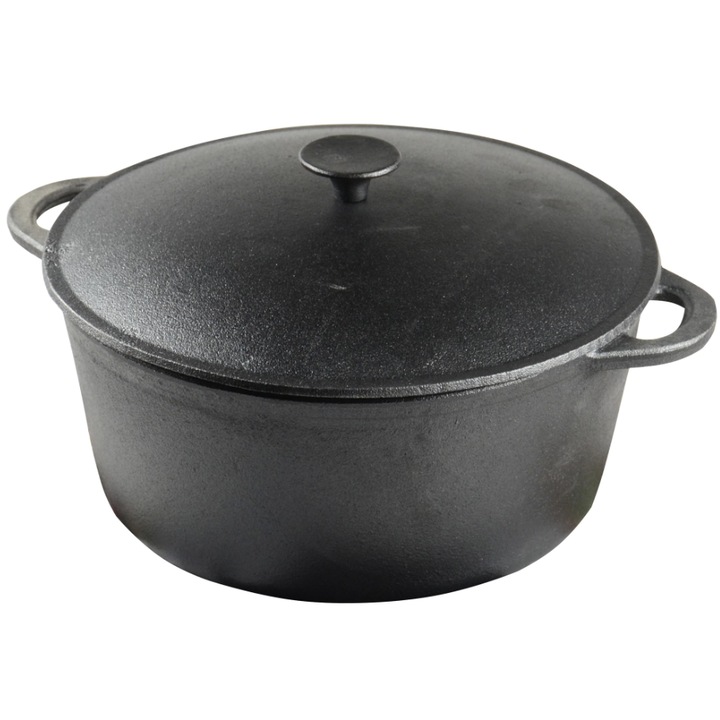 Oala fonta cu capac 10 l