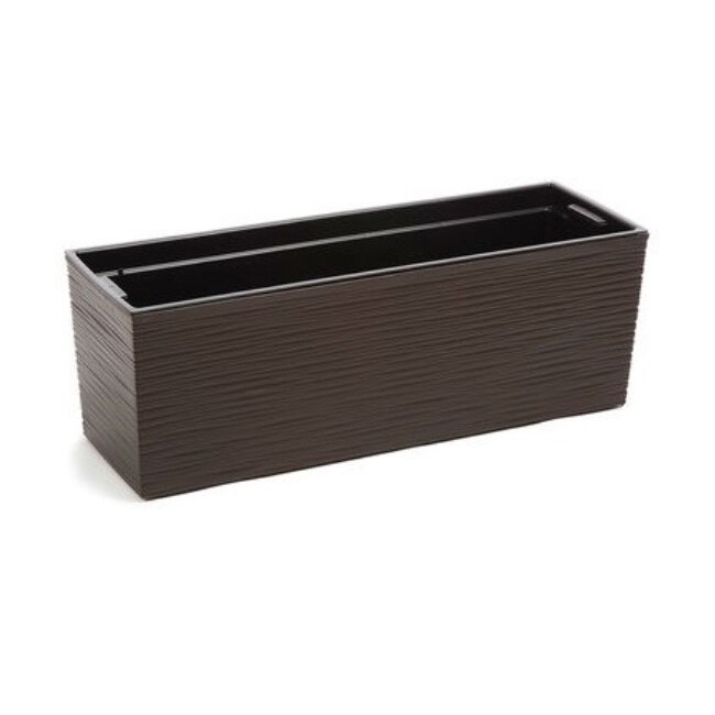 Ghiveci pentru flori Lamela, Begonia dungi, 56x19x19.5 cm, mocha