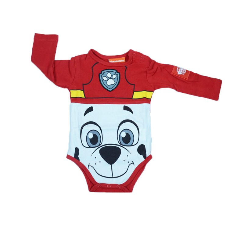 Body cu maneca lunga, baieti, E Plus M, Paw Patrol, Rosu