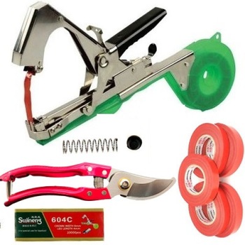 Aparat Legat Vita De Vie Legume Pomi Fructiferi,Foarfeca Gradina, 5 Role, 10.000 capse Aparat Legat Vita De Vie Legume Pomi Fructiferi,Foarfeca Gradina, 5 Role, 10.000 capse