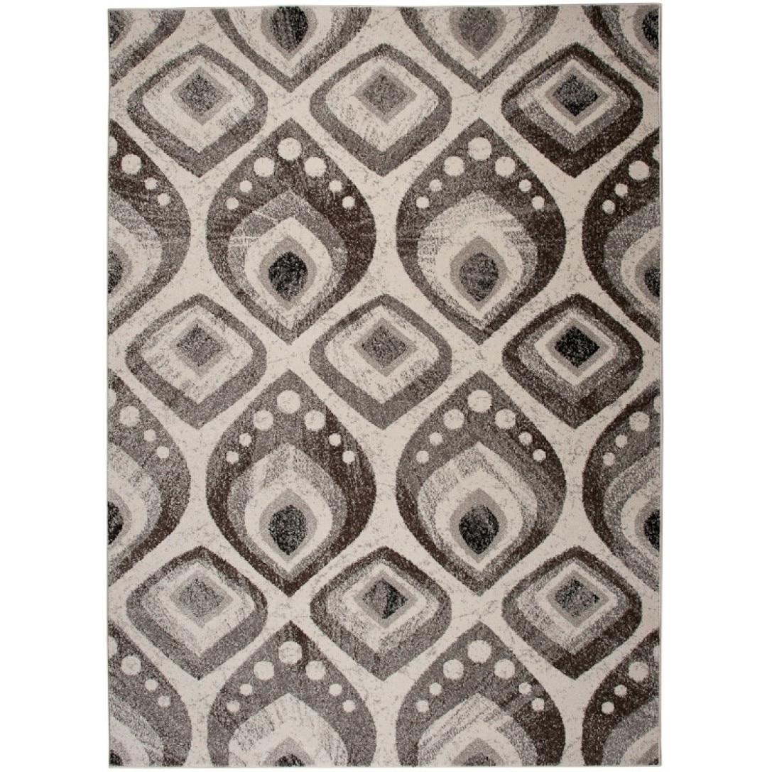 Covor Sumatra Contour Cut Chemex E330A alb 190x270