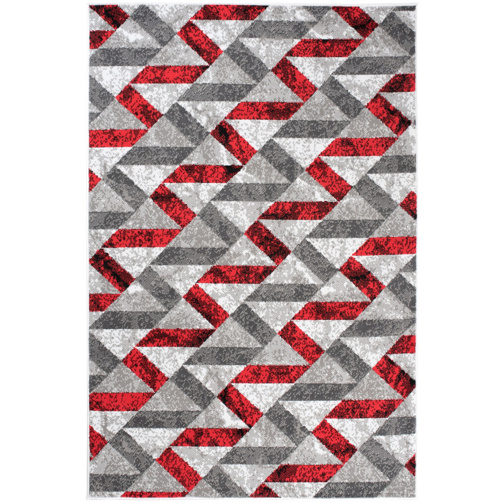 Covor Maya Modern Short Pile Chemex Q544A alb 160x220