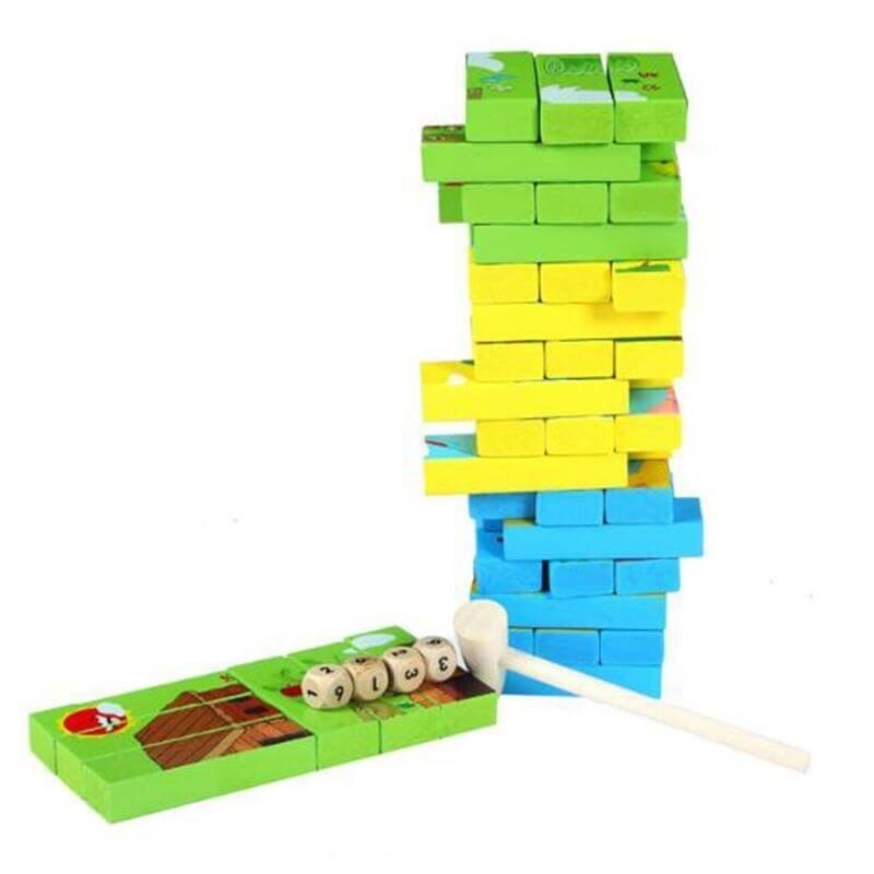Joc Interactiv Jenga Puzzle, 3 Imagini - JG123