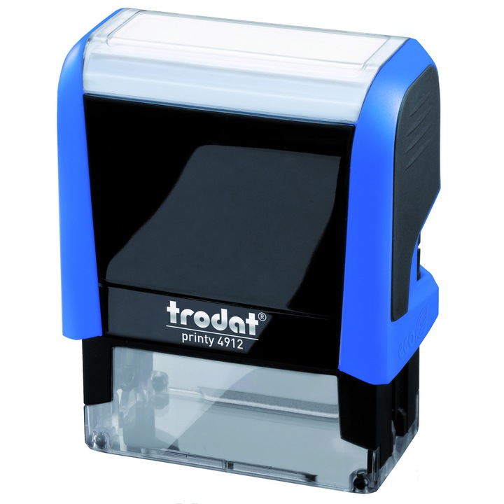 Stampila Trodat 4912, Gravart Vns, Albastru cu laturile amprentei de 18 x 47 mm