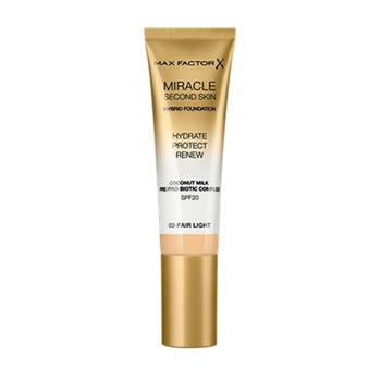 Fond de ten Max Factor Miracle Second Skin 02 Fair Light SPF 20 Fond de ten Max Factor Miracle Second Skin 02 Fair Light SPF 20