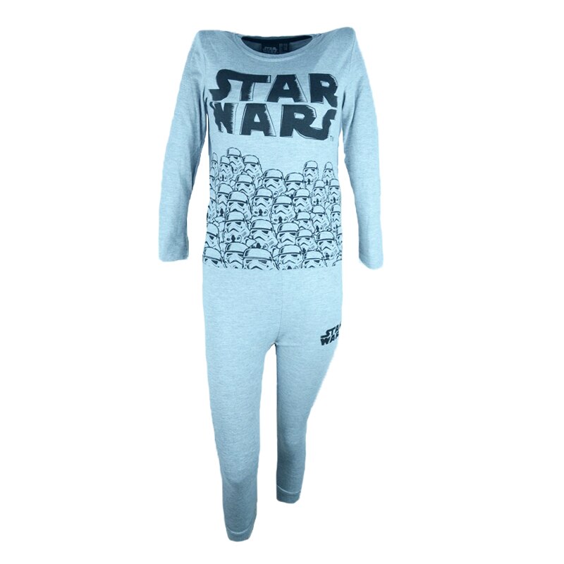 Pijama pentru baieti E Plus M Star Wars Logo, Gri