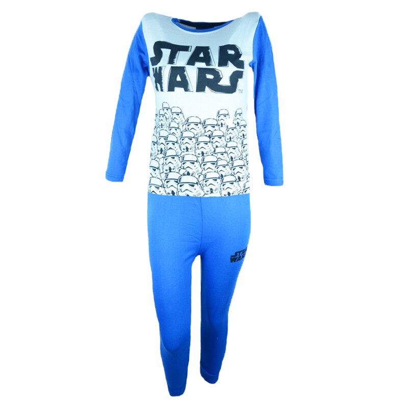 Pijama pentru baieti E Plus M Star Wars Logo, Albastru