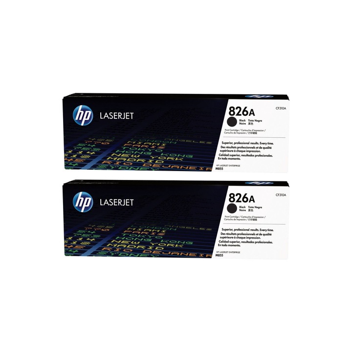 Pachet cartuse toner HP original CF310A (826A) negru x2 58000 pagini