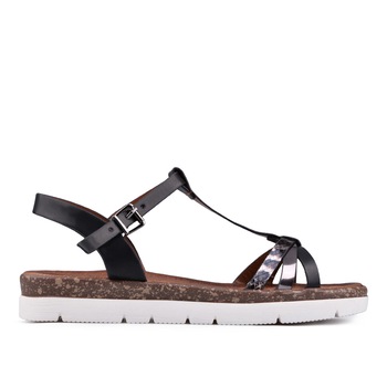 Sandale Tendenz CRS1730, Piele naturala, 40 EU, Negru Sandale Tendenz CRS1730, Piele naturala, 40 EU, Negru