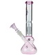 Set bong Black Leaf Bitch Bong + Pipa shotgun + Bol plante + Bol cu pre-racitor, roz-transparent, inaltime 300 mm