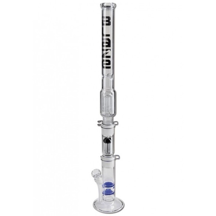 Bong tutun plante Blaze M&M Cylinder cu racire fum, Percolator cu 12 brate si Ice-Notches