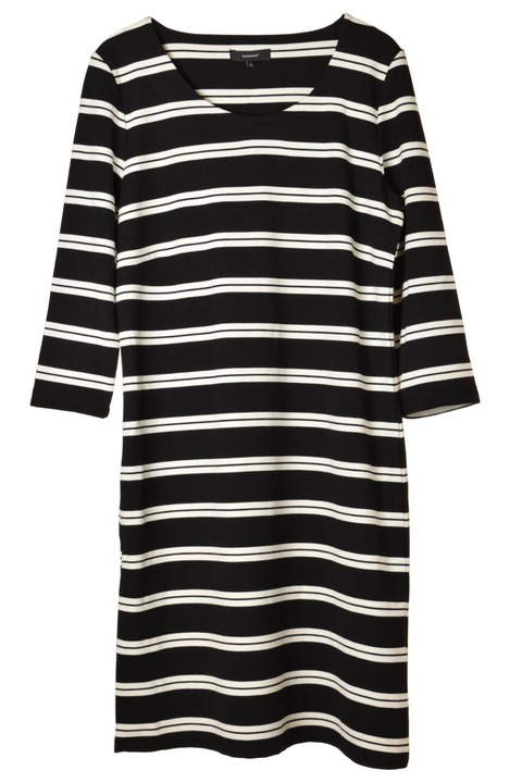 Дамска рокля на черно и бяло райе Soyaconcept - XL