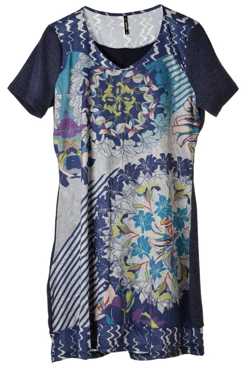 Дамска рокля Smash! floral print, С къс ръкав, XL