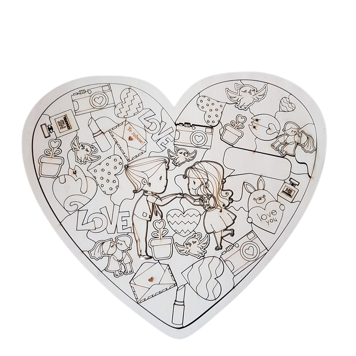 Decoratie de Masa in Forma de Inima 