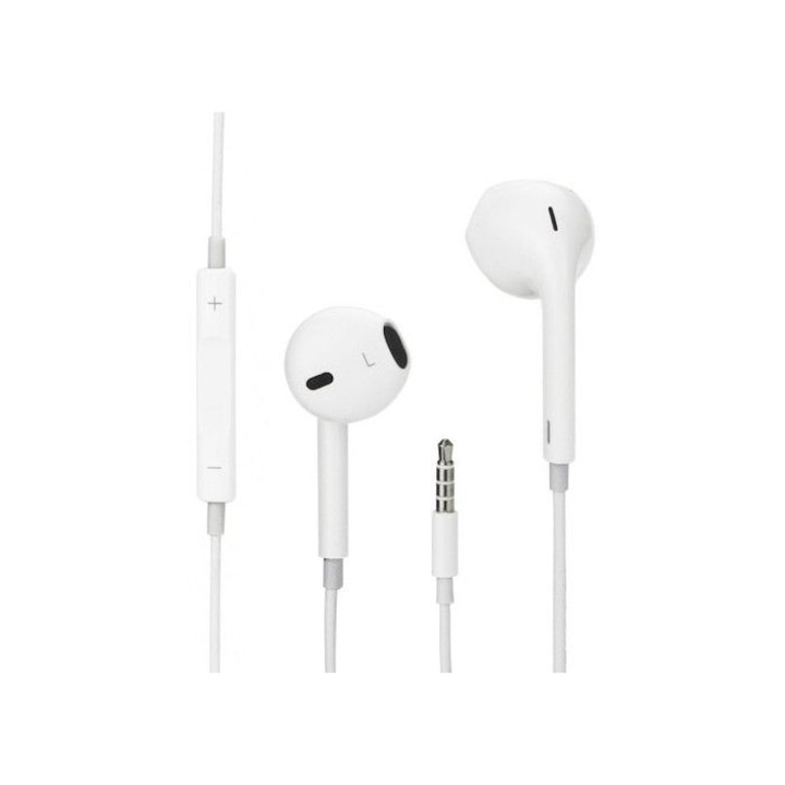 Casti Apple EarPods, Jack 3.5mm, pentru iPhone 5S/5SE/6/6S/6 Plus/6S plus