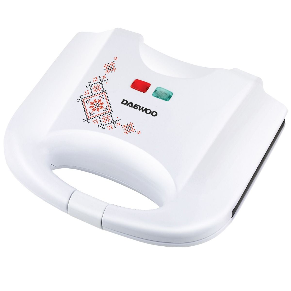 Sandwich maker EVO Daewoo, 800 W, design traditional, Alb