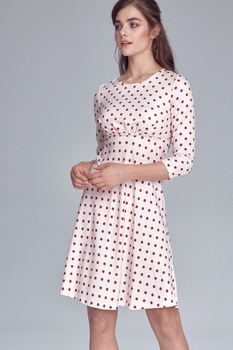 Rochie de zi model 134974 Nife, Bej, 44 Rochie de zi model 134974 Nife, Bej, 44