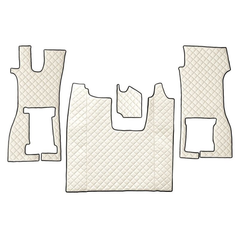 Set 4 covorase camion F-Core, Piele-ECO, pentru SCANIA L,P,G,R,S, scaun pasager convertibil, 2016+, Bej