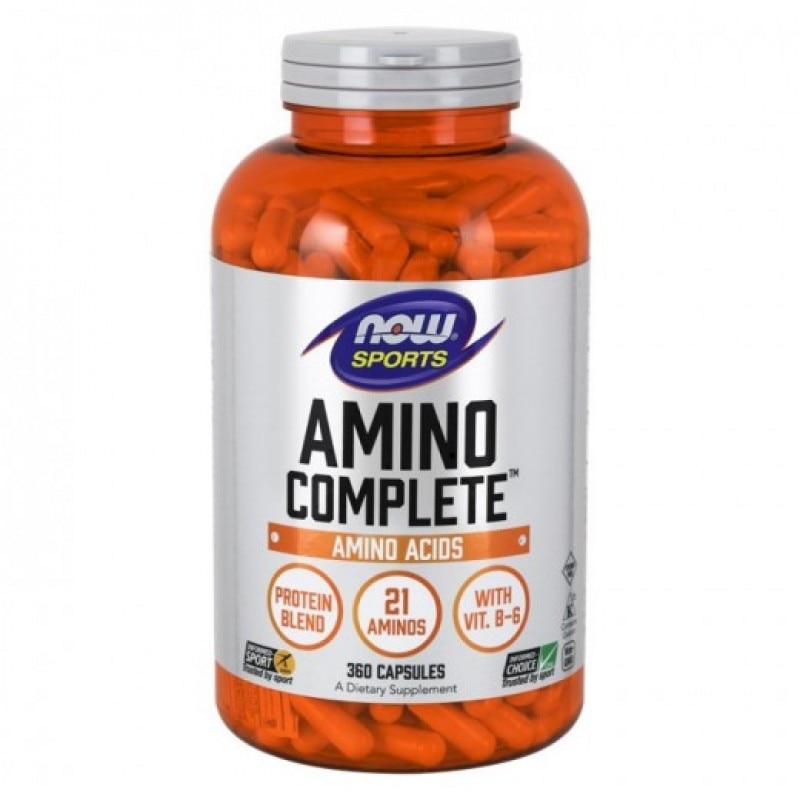 Supliment nutritiv Amino complet Now Foods, 360 capsule, 850 mg