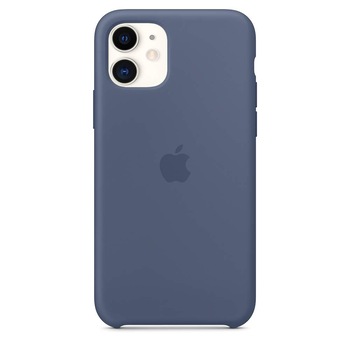 Husa de protectie Apple pentru iPhone 11, Silicon, Alaskan Blue