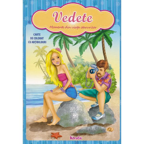 Vedete. Carte de colorat cu abtibilduri