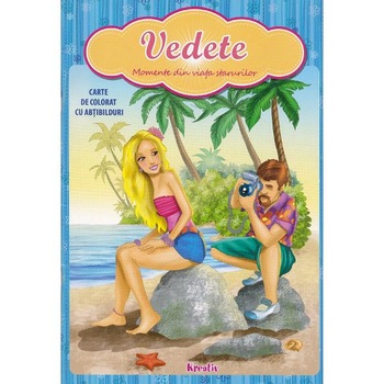 Vedete. Carte de colorat cu abtibilduri Vedete. Carte de colorat cu abtibilduri