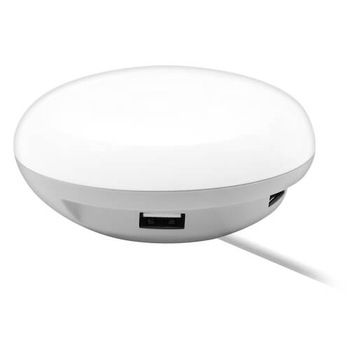 Lampa LED de masa cu 2 iesiri USB-A, Macally Nightstand Wall LED Light, (alb) Lampa LED de masa cu 2 iesiri USB-A, Macally Nightstand Wall LED Light, (alb)