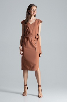 Rochie de zi model 135795 Figl, maro, S Rochie de zi model 135795 Figl, maro, S